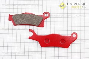 Гальмівні колодки (дискові) CAN AM-Outlander 500-650-800-1000 / Renegade 500-800-1000 комплект 2шт червоні. YONGLI (Запчастини на квадроцикли / UM3354-V07)