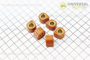 Ролики вариатора D-форма 6 штук, 15*12 - 7г, Тюнинг. Scooter-M (Японский скутер \ UM3360-V45)