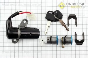 Замки комплект Honda ZX AF35 (3 контакта). TATA (Скутер Honda DIO \ UM3365-V29)