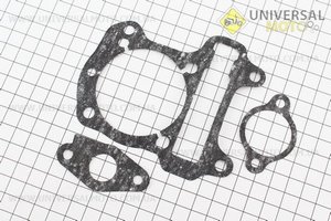 Прокладка цилиндра, натяжителя, патрубка комплект 3 штуки Honda DIO АF-62 (паронит). SALO (Скутер Honda DIO \ UM3365-V93)