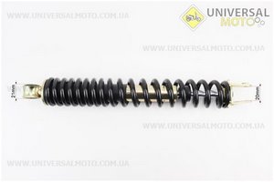 Амортизатор задній GY6 / Honda - 305мм * d40мм (втулка 10мм / вилка 8 мм), чорний. Viper (Запчастини до японського скутера / UM3367-V80)