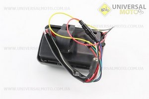 АУДІО-блок з ЖК дисплеєм (МРЗ-USB / SD, FM, пультДУ, сигналізація) + колонки 2шт (чорні "череп"). Китай (Різне / UM3371-V08)