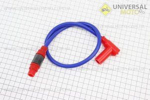 ДРІТ до котушок запалювання (синій), 43см + ковпачок свічки. Китай (Різне / UM3371-V50)