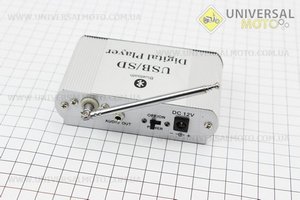 АУДІО-блок з антеною (Bluetooth, МРЗ-USB / SD, FM-радіо, пультДУ). Китай (Різне / UM3372-V21)