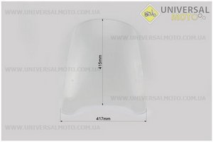 Скло вітрове велике 45,5х42см (2,8мм). Китай (Різне / UM3372-V26)