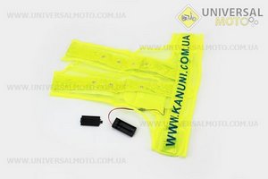 Жилет безпеки світловідбиваючий сітка LED, L (54 * 52см). Китай (Мотоекіпировка / UM3373-V25)