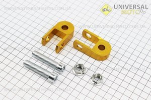 Подовжувач заднього амортизатора 30мм комплект 2шт + болти + гайки, золотистий. Китай (Різне / UM3375-V00)