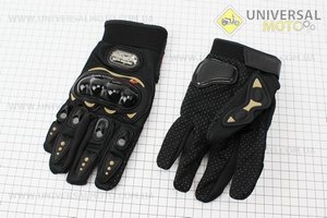 Рукавички мотоциклетні L- чорні, тип 2. PRO BIKER (Мотоекіпировка / UM3375-V13)