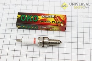 Свічка 4Т C8EKN - M10 L18 - JH/GY6 (OKO) (два бічних електрода). Taiwan (Мото свічка / UM3375-V34)
