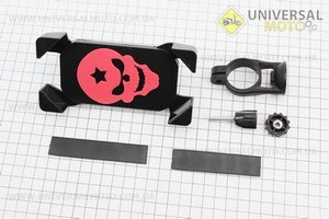 Тримач телефону на кермо з червоним малюнком (мін. габарит телефону 60 * 124мм, макс. габарит 80 * 160мм). Китай (Аксесуари / UM3376-V18)