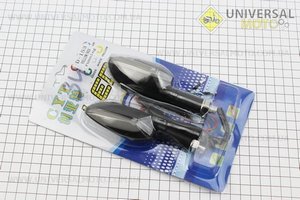 Поворот діодний на гнучкій ніжці + стоп сигнал / габарит "човник", чорний, 2 штуки. CYT (Освітлення повороти / UM3376-V29)
