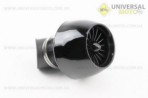 Фільтр повітряний нульовий 42мм 45град. "ТУРБИНА" чорний. Китай (Різне / UM3377-V33)