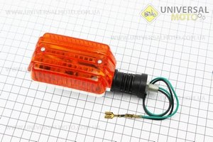 Поворот "прямокутної" хром, помаранчеве скло. Китай (Різне / UM3377-V36)