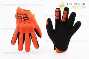 Рукавички мотоциклетні L-чорний / помаранчевий, тип 1. FOX (Мотоекіпировка / UM3377-V47)