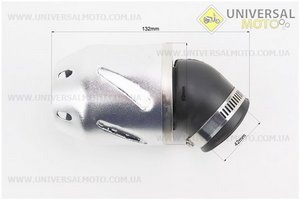 Фільтр повітряний нульовий 42мм 45град. з ковпачком прямим "ПУЛЯ", сірий. Китай (Різне / UM3378-V45)