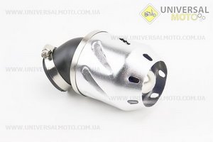 Фільтр повітряний нульовий 42мм 45град. з ковпачком прямим "ПУЛЯ", сірий. Китай (Різне / UM3378-V45)