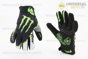 Рукавички мотоциклетні L-Зелені, тип 3. THOR (Мотоекіпировка / UM3378-V93)
