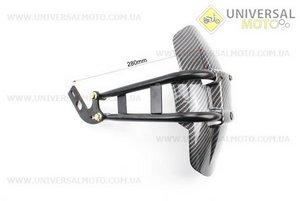 Крило заднє універсальне, кріплення на одну сторону (бризковики) TUNING, КАРБОН. Китай (Різне / UM3379-V60)