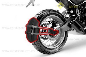 Крило заднє універсальне, кріплення на одну сторону (бризковики) TUNING, КАРБОН. Китай (Різне / UM3379-V60)