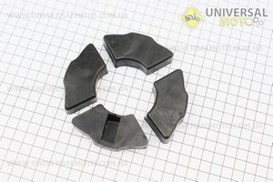 Демпферная резинка заднего литого колеса (комплект 4 штуки ). TMMP (Мопед Viper Delta / UM3381-V02)