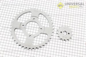 Зірки комплект JH - 428H-41T + 15T. TMMP (Запчастини для мопеда Дельта / UM3381-V11)