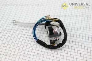 Блок кнопок на кермі лівий з важелем (під дзеркалу М10) DELTA. Китай (Запчастини для мопеда Дельта / UM3384-V10)