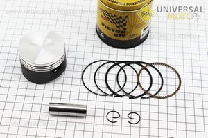 Поршневий комплект (поршень, кільця, палець) 110см.куб. 52,4мм +0,25 (палець 13мм) тефлонове покриття. TMMP (Запчастини для мопеда Дельта / UM3384-V38)