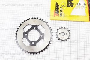 Зірки комплект JH - 428H-41T + 16T "гартована". TMMP (Запчастини для мопеда Дельта / UM3385-V23)