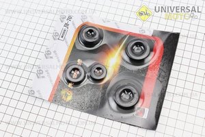 Сальник двигуна 70cc комплект 5 штук (18,9*30*5;13,7*24*5;11,6*24*10;17*29*5;12*21*4). Formula (Запчастини для мопеда Дельта / UM3387-V29)