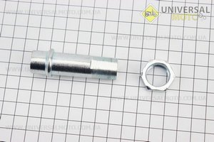 Втулка колеса заднього з різьбоюActive (світлий метал). Китай (Запчастини для мопеда Дельта / UM3388-V73)