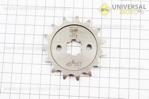 Зірка передня JH - 428H-15T. JWBP (Запчастини для мопеда Дельта / UM3389-V73)