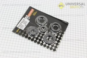 Сальник двигателя комплект 6 штук Suzuki AD110 (17*27*6; 34*39*3; 29*42*5; 17*28*5,5; 24*43*6; 30*40*7). Mototech (Скутер Suzuki Address 110 \ UM3393-V69)