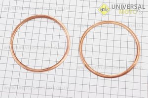 Прокладка головки циліндра МТ, b-0,2, комплект 2шт, (мідь). Украина (Запчастини до МТ, УРАЛ, К-750 / UM3410-V45)