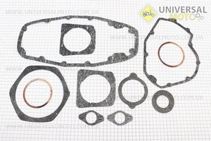 Прокладки двигуна МТ, комплект 10шт, (пароніт, мідь). Украина (Запчастини до МТ, УРАЛ, К-750 / UM3410-V60)