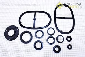 Ремонтний комплект гумових деталей УРАЛ, 12 деталей. Украина (Запчастини до МТ, УРАЛ, К-750 / UM3411-V63)