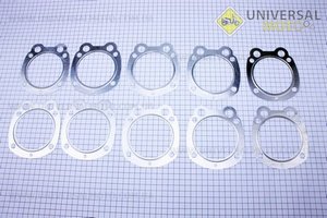 Прокладка головки циліндра УРАЛ, комплект 10шт, (алюміній). Украина (Запчастини до МТ, УРАЛ, К-750 / UM3411-V69)