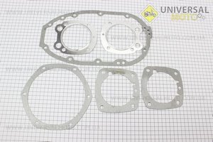 Прокладки двигателя, комплект 6 штук УРАЛ, бумага + алюминий. Китай (МТ, УРАЛ, К-750 / UM3413-V25)