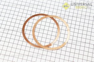 Прокладка головки циліндра МТ, b-0,5мм, комплект 2шт, (мідь, якісна). Украина (Запчастини до МТ, УРАЛ, К-750 / UM3413-V38)