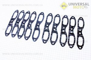 Прокладка колектора Юпітер, комплект 10шт, (пароніт). Украина (Запчастини  на мотоцикл ІЖ / UM3421-V09)