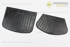 Бризговики комплект 2шт, напис "МОТО". Украина (Запчастини  на мотоцикл ІЖ / UM3422-V63)