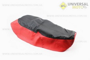 Чохол сидіння Юпітер-5, Планета-5 (еластичний, міцний матеріал) чорний / червоний. Украина (Запчастини  на мотоцикл ІЖ / UM3423-V10)