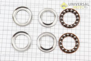 Підшипник керма 706 комплект (твердопластіковая обойма). Китай (Запчастини  на мотоцикл ІЖ / UM3424-V60)