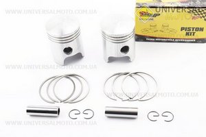 Поршень, кільця, палець комплект 2шт 12V 2р. 58,50мм. TMMP (Запчастини на мотоцикл Ява / UM3431-V31)