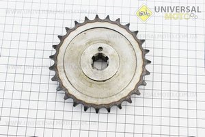 Зірка задня 428-27T. Китай (Запчастини на мотоцикл Муравей / UM3440-V40)
