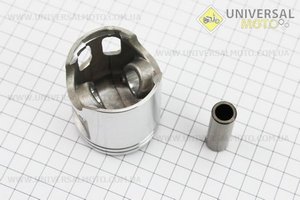 Поршневий комплект (поршень, кільця, палець) Yamaha BWS100 52мм +0,25 (палець 14мм). DHOK (Запчастини до японського скутера / UM3476-V34)