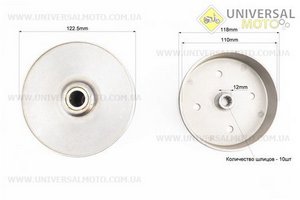 Варіатор задній комплект Suzuki AD 50 під сепаратор. Formula (Запчастини до японського скутера / UM3479-V79)