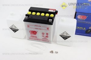 Акумулятор 30Ah YB30L-B кислотний (L168*W132*H176мм). OUTDO (Акумулятор / UM3481-V87)