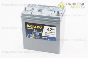 Акумулятор 12V42Ah INCI AKU Asia NS40 360A KSK L+ кислотний (L187*W127*H200/220мм), Туреччина. Formula (Акумулятор / UM3482-V31)