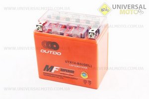 Акумулятор 12V12Аh UTX14-BS GEL (L150*W85*H145мм). OUTDO (Акумулятор / UM3482-V49)