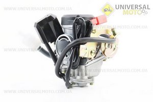 Карбюратор у зборі (пласт. кришка) 80см.куб.. FENGRI (Запчастини до 4Т скутера / UM3490-V28)